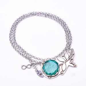 EMERLAD - DYED QUARTZ FLOWER DESIGNER 925 STERLING SILVER CHAIN PANDENT 17-17.99" - CP_9440_212_16