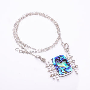 MERMAID DREAM ABALONE SHELL - AUSTRALIA 925 STERLING SILVER CHAIN PENDANT 19-23" - CP_9441_204_42