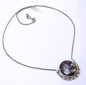 EUDIALYTE - RUSSIA 925 STERLING SILVER CHAIN PENDANT 19-23" - CP_9269_108_39