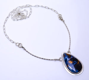 PIETERSITE - NAMIBEA 925 STERLING SILVER BALI NECKLACE ADJUSTABLE 16-24" - CP_9271_109_12