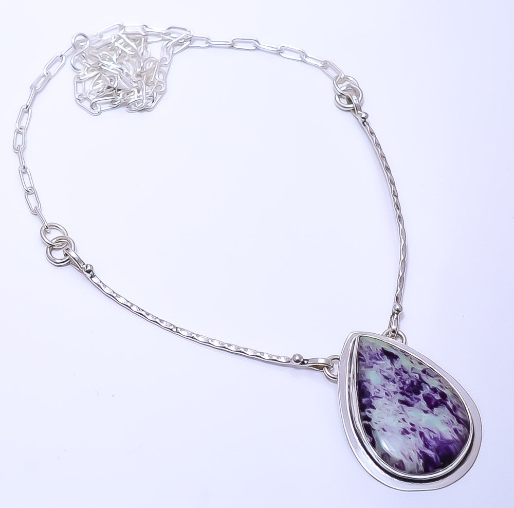 KAMMERERITE - KOP KROM MINE 925 STERLING SILVER BALI NECKLACE ADJUSTABLE 16-24" - CP_9271_109_24