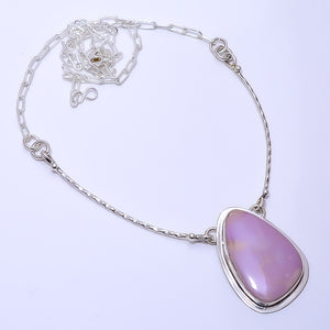 PHOSPHOSIDERITE - ARGENTINA 925 STERLING SILVER BALI NECKLACE ADJUSTABLE 16-24" - CP_9271_109_30