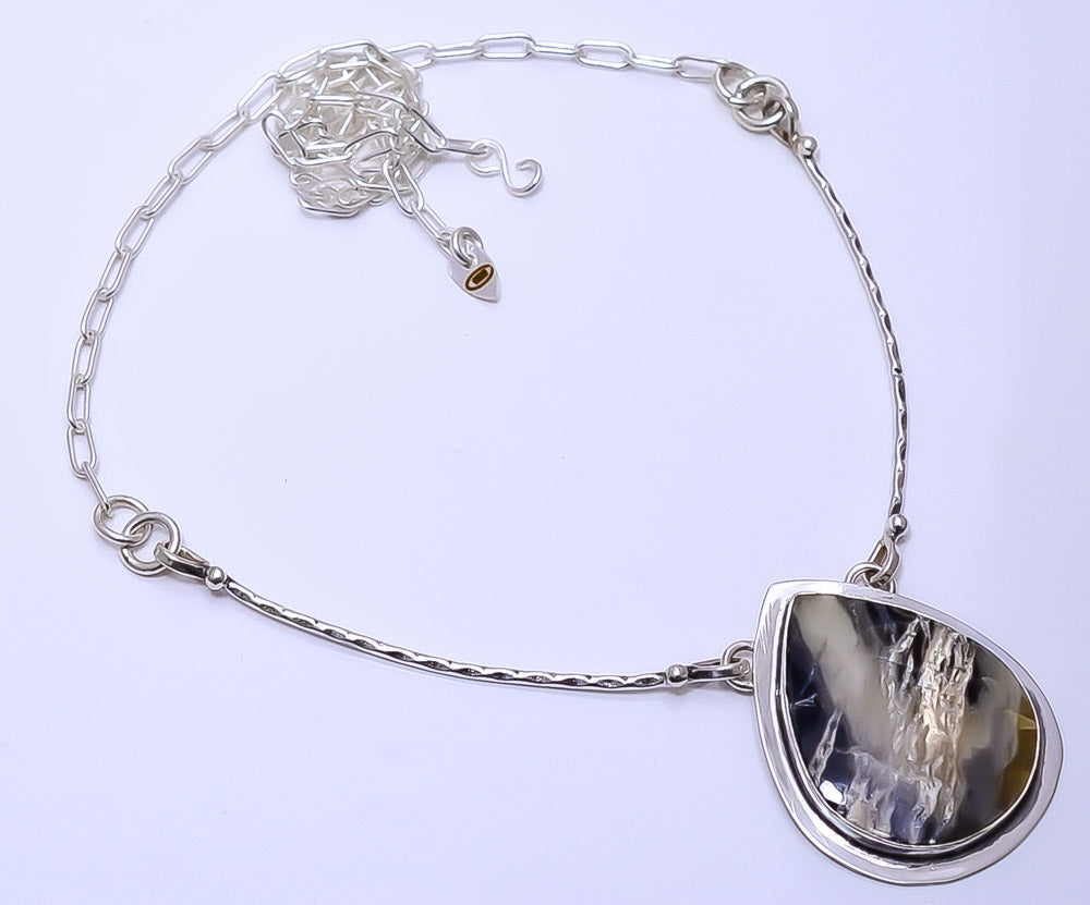 PIETERSITE - ARIZONA 925 STERLING SILVER BALI NECKLACE ADJUSTABLE 16-24" - CP_9271_109_55